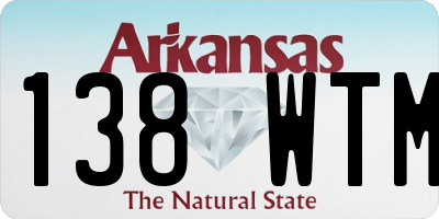 AR license plate 138WTM