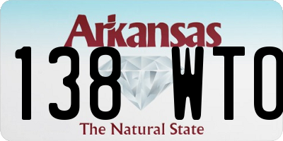 AR license plate 138WTO