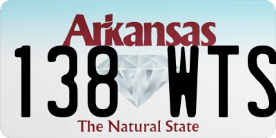 AR license plate 138WTS