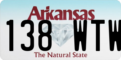 AR license plate 138WTW