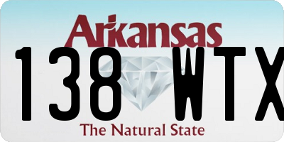AR license plate 138WTX