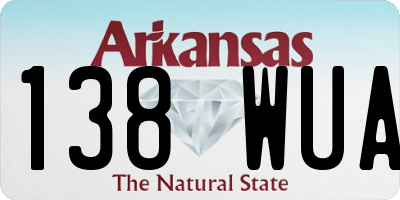 AR license plate 138WUA