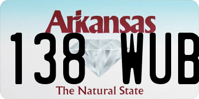 AR license plate 138WUB