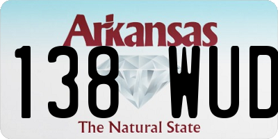 AR license plate 138WUD