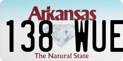 AR license plate 138WUE