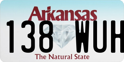 AR license plate 138WUH