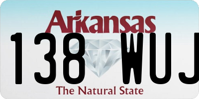 AR license plate 138WUJ