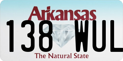 AR license plate 138WUL