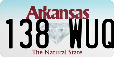 AR license plate 138WUQ