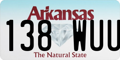 AR license plate 138WUU