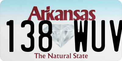 AR license plate 138WUV