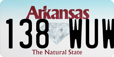 AR license plate 138WUW