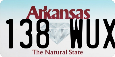 AR license plate 138WUX