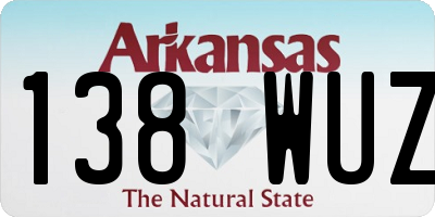 AR license plate 138WUZ