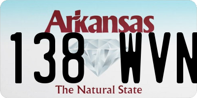 AR license plate 138WVN