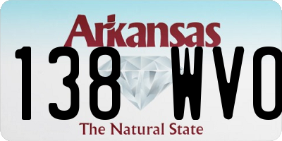 AR license plate 138WVO