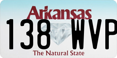 AR license plate 138WVP