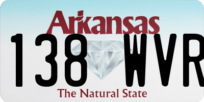 AR license plate 138WVR