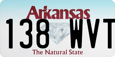 AR license plate 138WVT