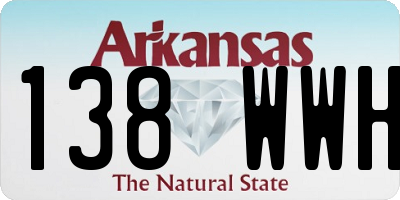 AR license plate 138WWH