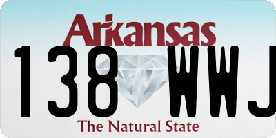 AR license plate 138WWJ