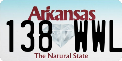 AR license plate 138WWL