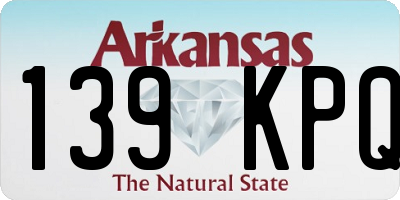 AR license plate 139KPQ