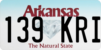 AR license plate 139KRI