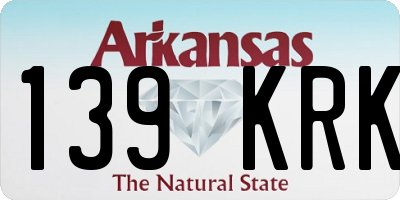 AR license plate 139KRK