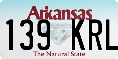 AR license plate 139KRL