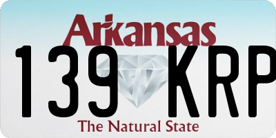 AR license plate 139KRP