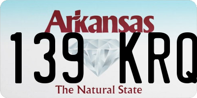 AR license plate 139KRQ