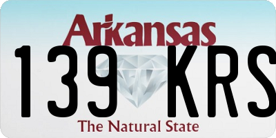 AR license plate 139KRS