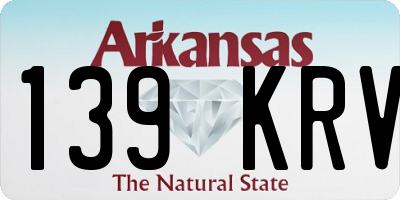 AR license plate 139KRV