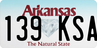 AR license plate 139KSA