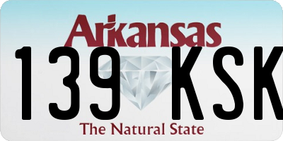 AR license plate 139KSK