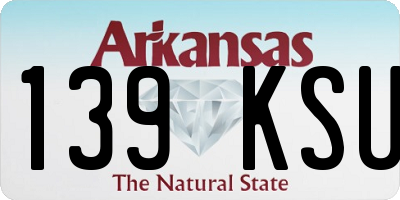AR license plate 139KSU