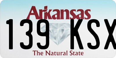 AR license plate 139KSX