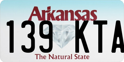 AR license plate 139KTA