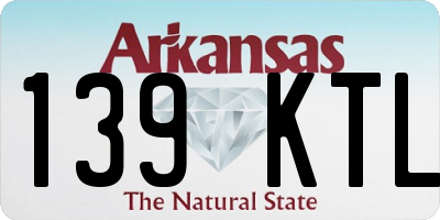 AR license plate 139KTL