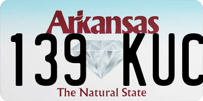 AR license plate 139KUC