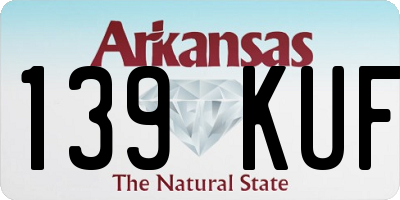 AR license plate 139KUF