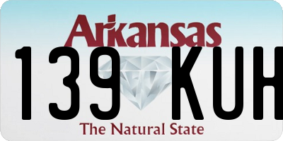 AR license plate 139KUH