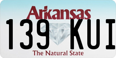 AR license plate 139KUI