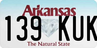 AR license plate 139KUK