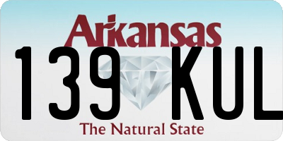 AR license plate 139KUL