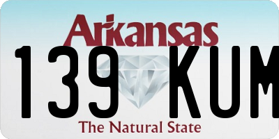 AR license plate 139KUM
