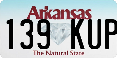 AR license plate 139KUP