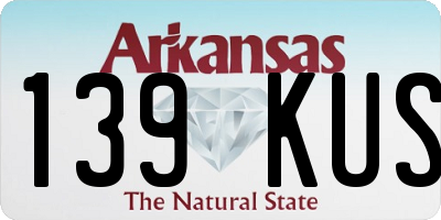 AR license plate 139KUS