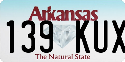 AR license plate 139KUX